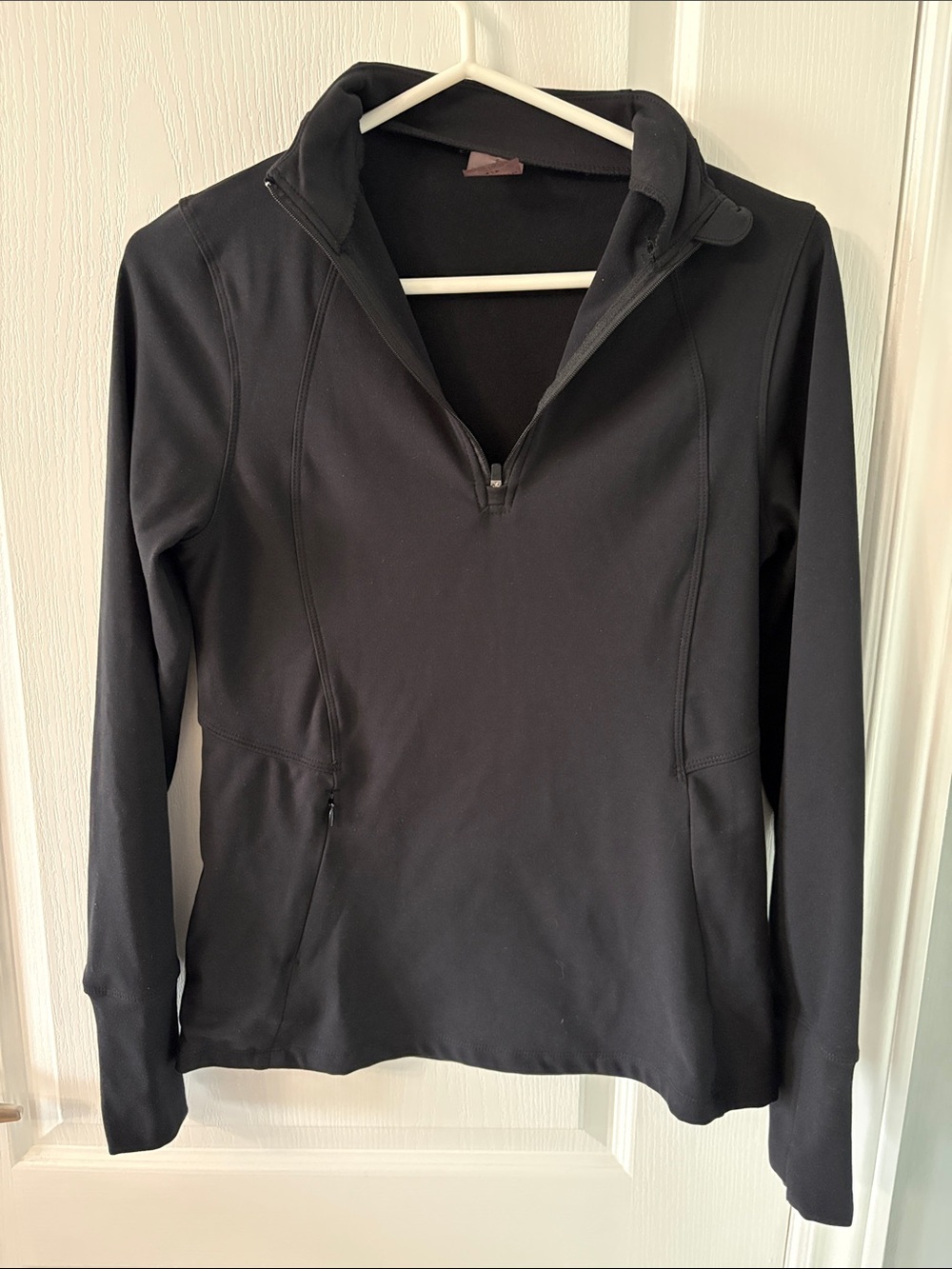 Danskin Black Quarter-Zip Athletic Pullover